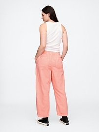 Mid Rise SuperSoft Pull-On Barrel Jeans
