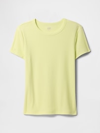 Ribbed Crewneck T-Shirt