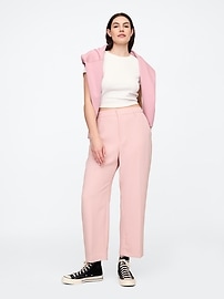 Mid Rise Easy Straight-Leg Pants