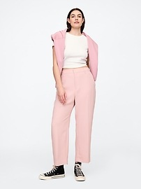 Mid Rise Easy Straight-Leg Pants