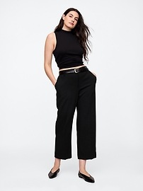 Mid Rise Easy Straight-Leg Pants
