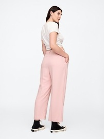 Mid Rise Easy Straight-Leg Pants