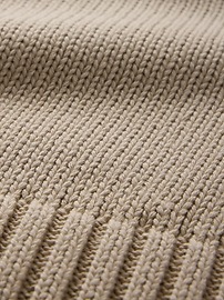 Oversized High V-Neck Sweater