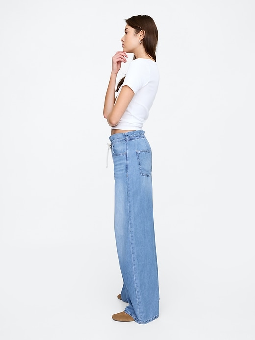 Image number 3 showing, High Rise SuperLight Pull-On Baggy Jeans