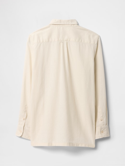 Image number 2 showing, Kids Linen-Blend Shirt