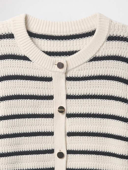 Image number 4 showing, Stripe Mixed-Stitch Cardigan