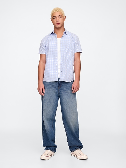 Image number 3 showing, Stretch Poplin Shirt in Standard Fit