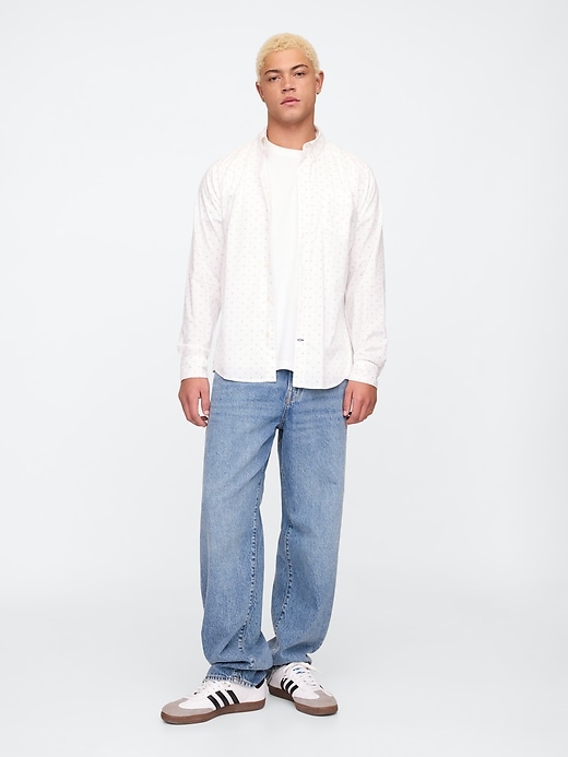 Image number 3 showing, Stretch Poplin Shirt in Standard Fit