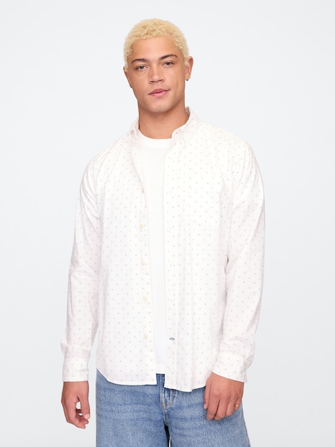 Stretch Poplin Shirt in Standard Fit