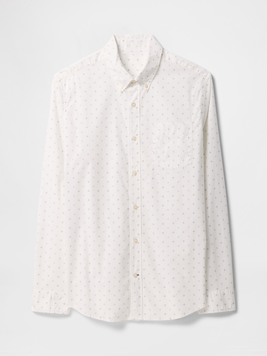 Image number 5 showing, Stretch Poplin Shirt in Standard Fit
