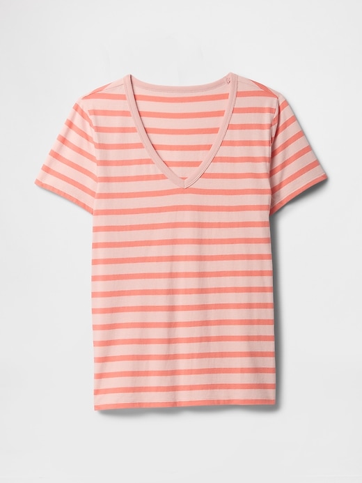 Image number 5 showing, Favorite Stripe V-Neck T-Shirt