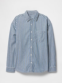 Stripe Denim Big Shirt