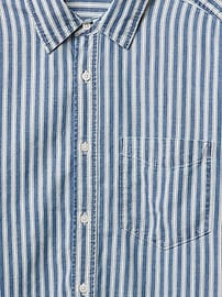 Stripe Denim Big Shirt
