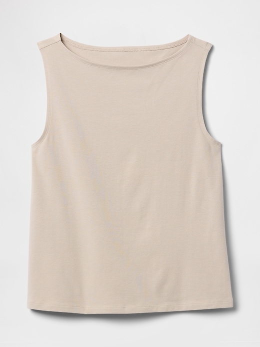 Image number 5 showing, Ribbed Boatneck Tank Top