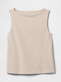 Ribbed Boatneck Tank Top