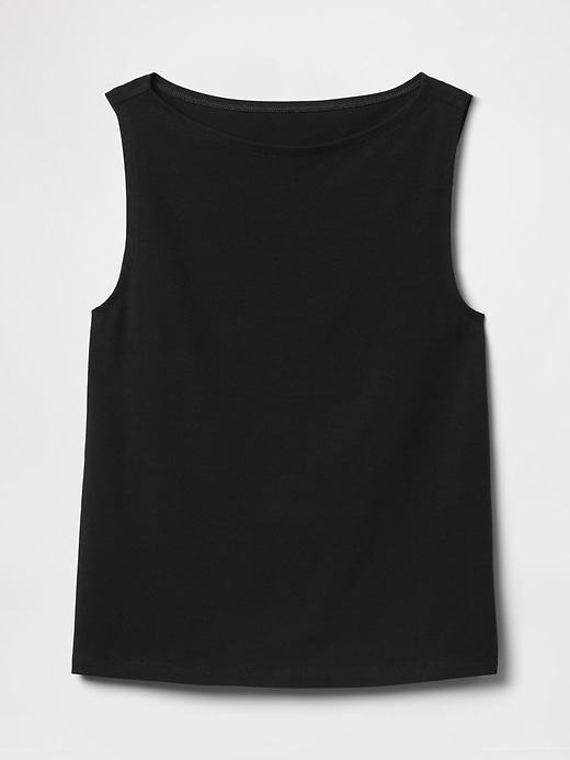 Image number 5 showing, Ribbed Boatneck Tank Top