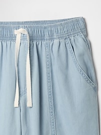 Kids High Rise Print Pull-On Barrel Pants