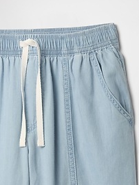 Kids High Rise Print Pull-On Barrel Pants