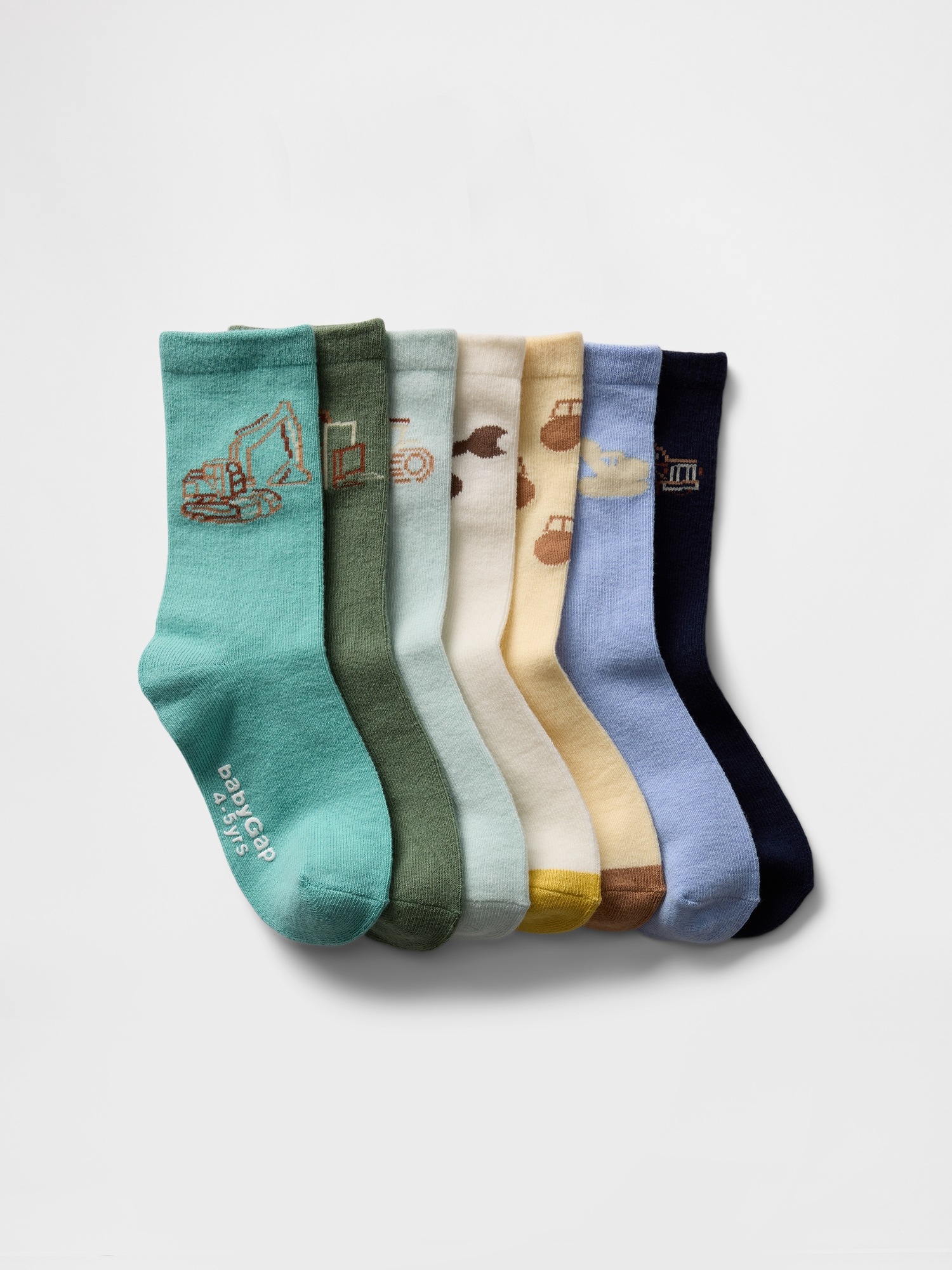 babyGap Dino Crew Socks (7-Pack)