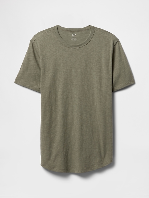 Image number 5 showing, Lived-In Curved Hem Crewneck T-Shirt