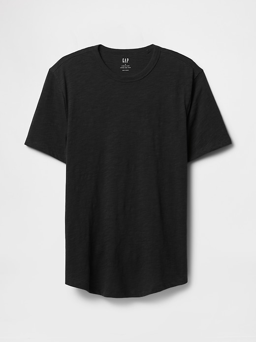 Image number 5 showing, Lived-In Curved Hem Crewneck T-Shirt