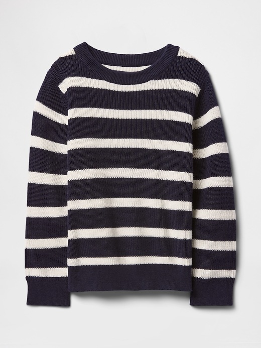 Image number 1 showing, babyGap Plaited Crewneck Sweater