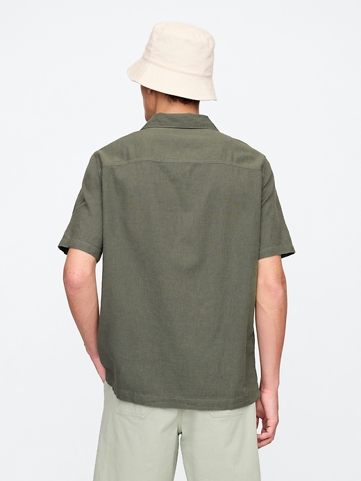 Image number 2 showing, Linen-Blend Vacay Shirt in Standard Fit