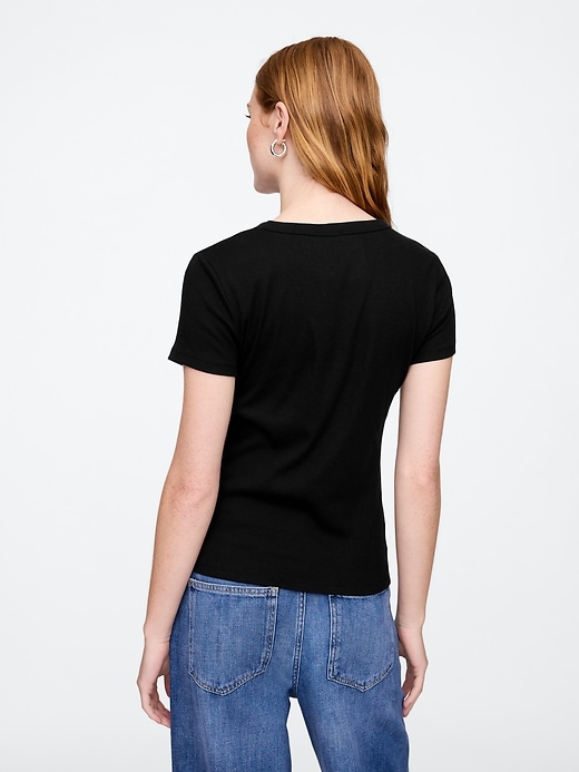 Image number 2 showing, Ribbed Crewneck T-Shirt