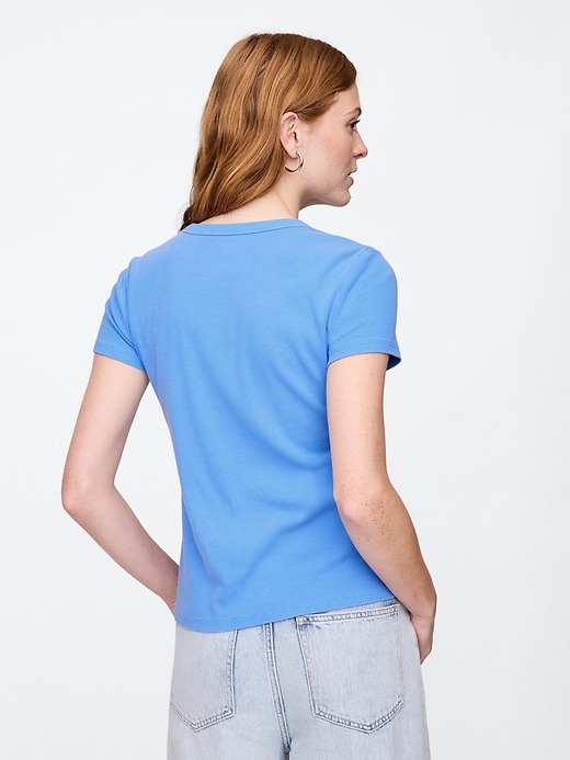 Image number 2 showing, Ribbed Crewneck T-Shirt