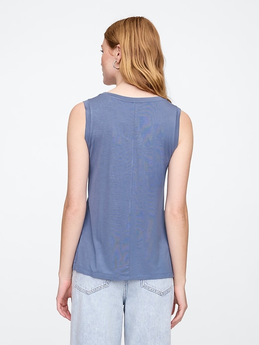 Image number 2 showing, Relaxed Luxe Scoopneck Tank Top