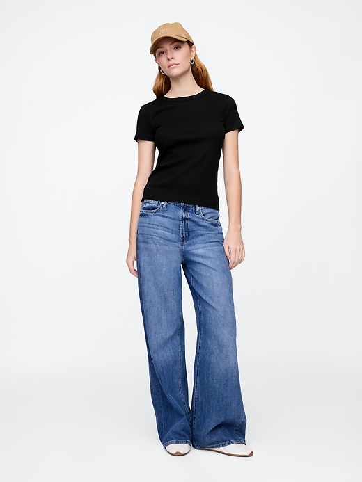 Image number 3 showing, Ribbed Crewneck T-Shirt
