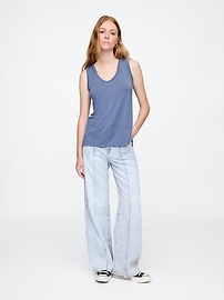Relaxed Luxe Scoopneck Tank Top