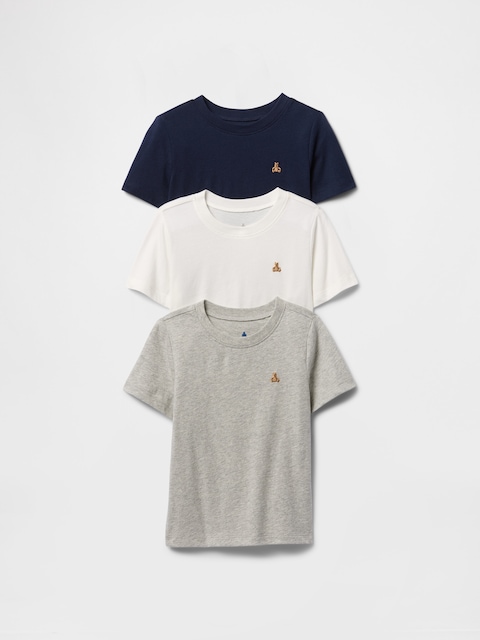babyGap Brannan Bear Crewneck T-Shirt (3-Pack)