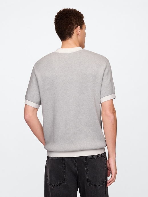 Image number 2 showing, Textured Polo Sweater