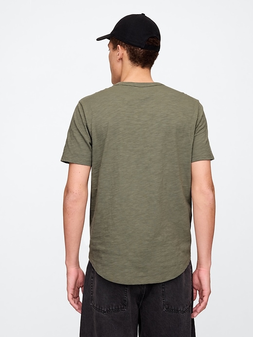 Image number 2 showing, Lived-In Curved Hem Crewneck T-Shirt