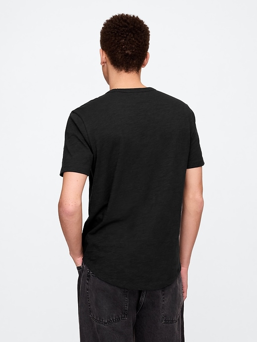 Image number 2 showing, Lived-In Curved Hem Crewneck T-Shirt