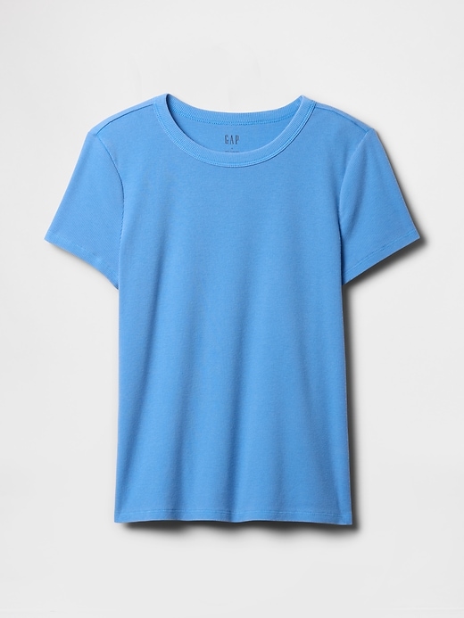 Image number 5 showing, Ribbed Crewneck T-Shirt