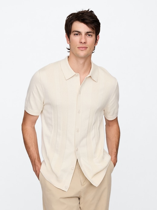 Textured Sweater Vacay Shirt in Standard Fit