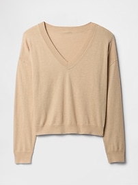 CashSoft Relaxed V-Neck Sweater
