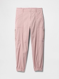 Mid Rise Downtown Khaki Cargo Joggers