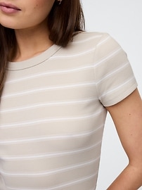 Ribbed Stripe T-Shirt