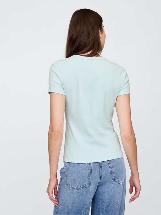 Image number 2 showing, Ribbed Crewneck T-Shirt