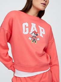 Disney Oversized Minnie Mouse Logo Sweatshirt