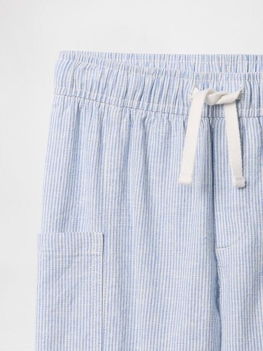 Image number 3 showing, babyGap Linen-Blend Pull-On Cargo Pants