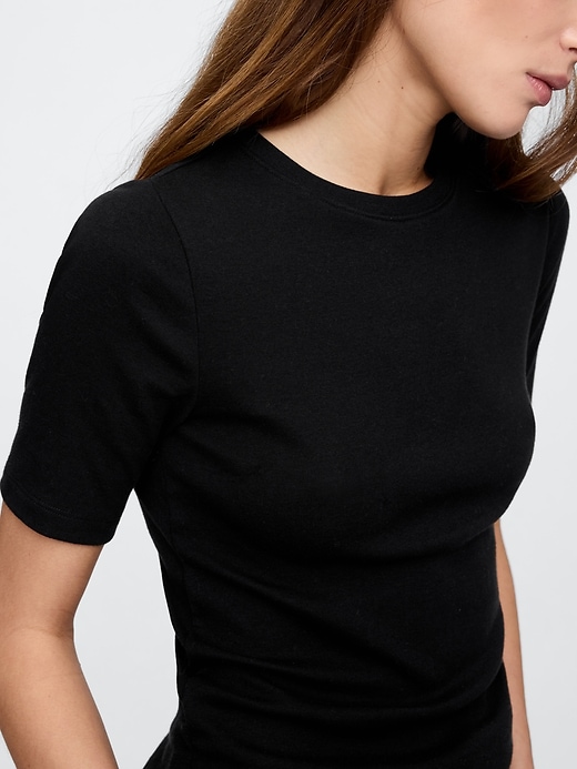 Image number 4 showing, Favorite Ribbed Crewneck T-Shirt