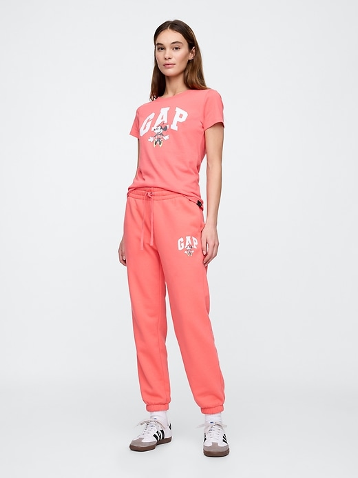 Image number 1 showing, Gap &#215 Disney Minnie Mouse Gap Logo Joggers