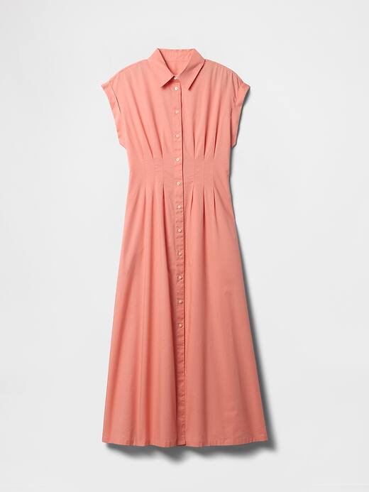 Image number 6 showing, Poplin Maxi Shirtdress