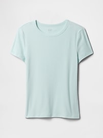 Ribbed Crewneck T-Shirt
