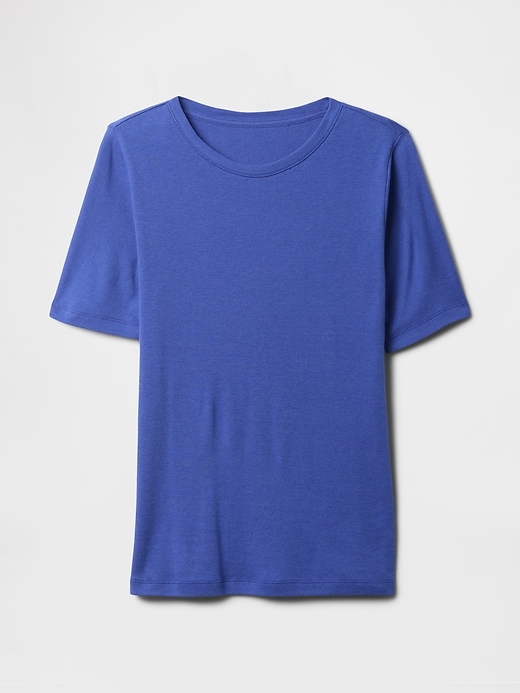 Image number 5 showing, Favorite Ribbed Crewneck T-Shirt