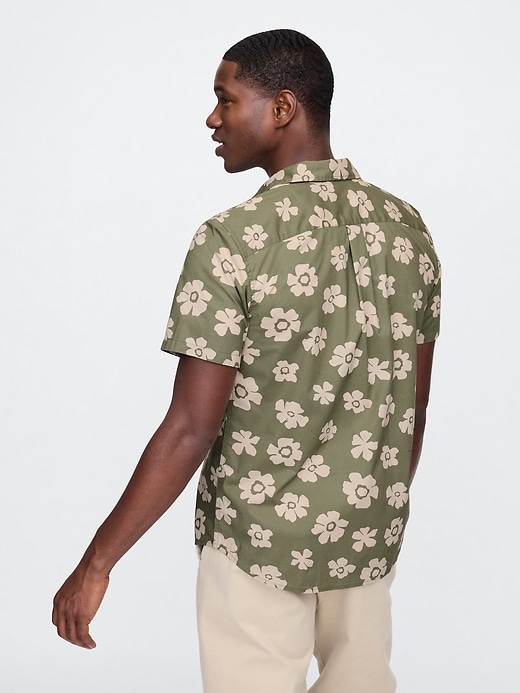 Image number 2 showing, Stretch Poplin Shirt in Standard Fit